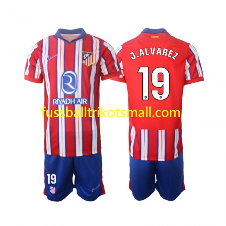 Fußballtrikots Atlético Madrid J.Alvarez 19 Kinder 2024-2025 Kurzarm Heimtrikotsatz kaufen